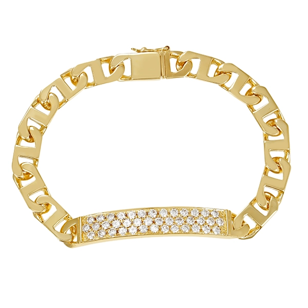 Armband, 18K, Gelbgold Brillanten