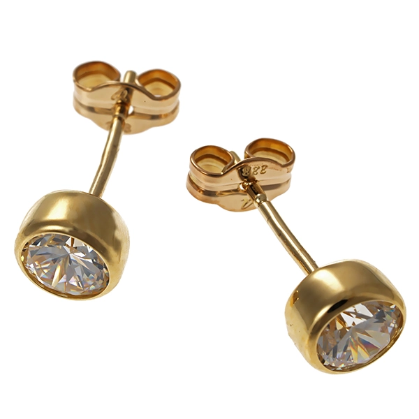 Ohrstecker, 8K, Gelbgold, Zirkonia