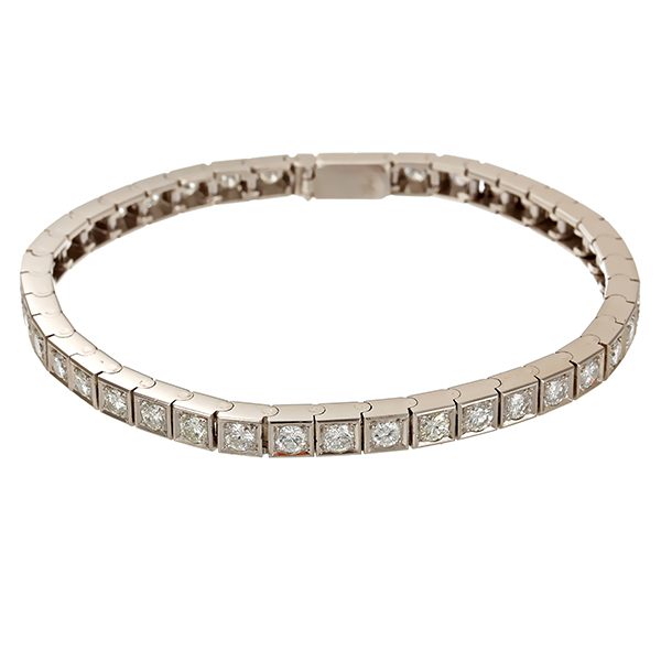 Armband, 18K, Weißgold, Brillanten