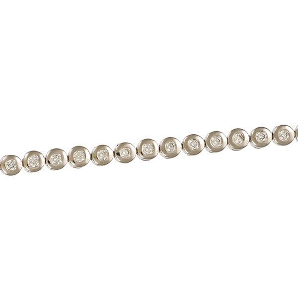 Armband, 14K, Weißgold, Brillanten 1,00 ct