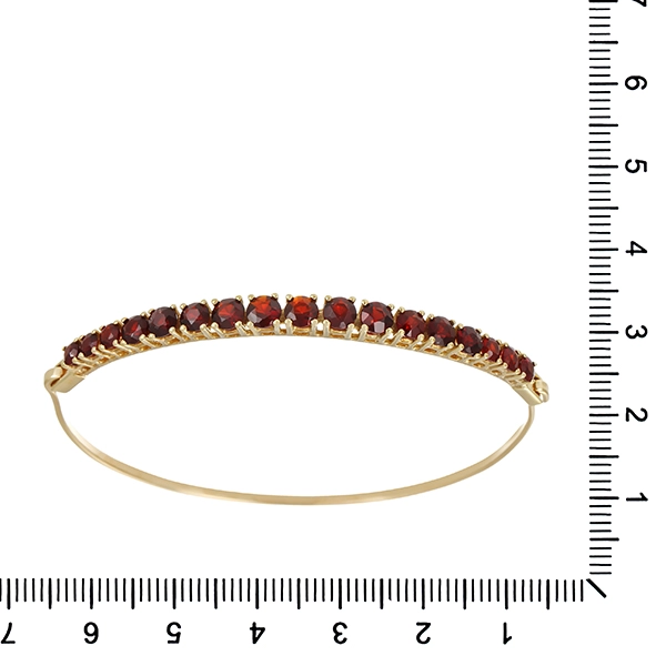 Armreif, 8K, Gelbgold, Granat
