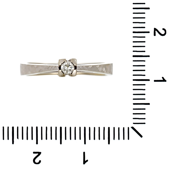Diamantring, 14K, Weißgold, Brillant