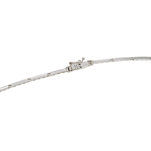 Collier, 14K, Weißgold, Zirkonia