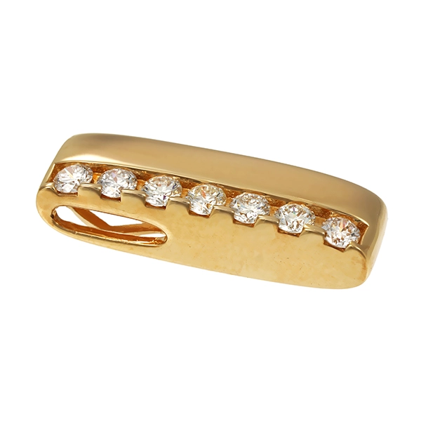 Anhänger, 14K, Gelbgold, Brillanten