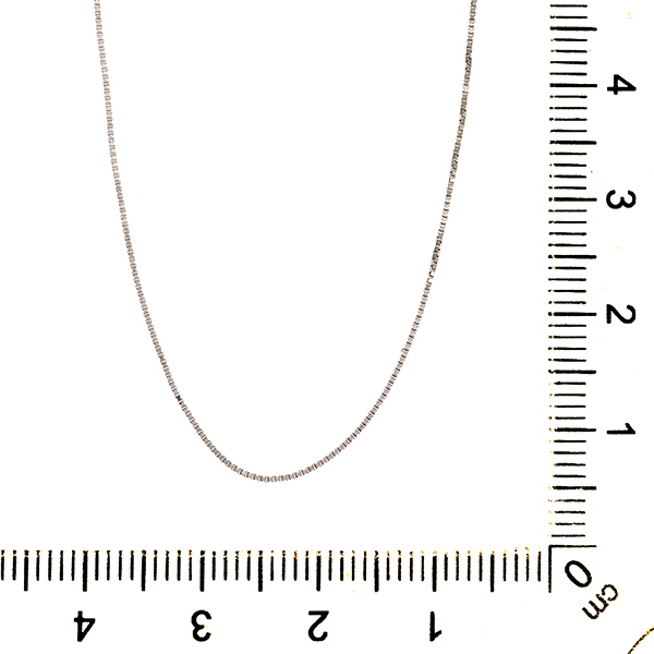 Collierkette, 18K, Weißgold, Venezianer-