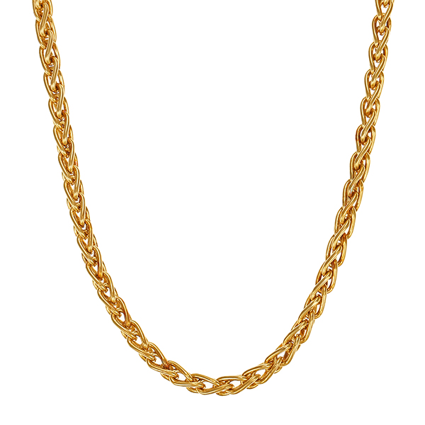 Goldkette, 18K, Gelbgold, Fuchsschwanz-