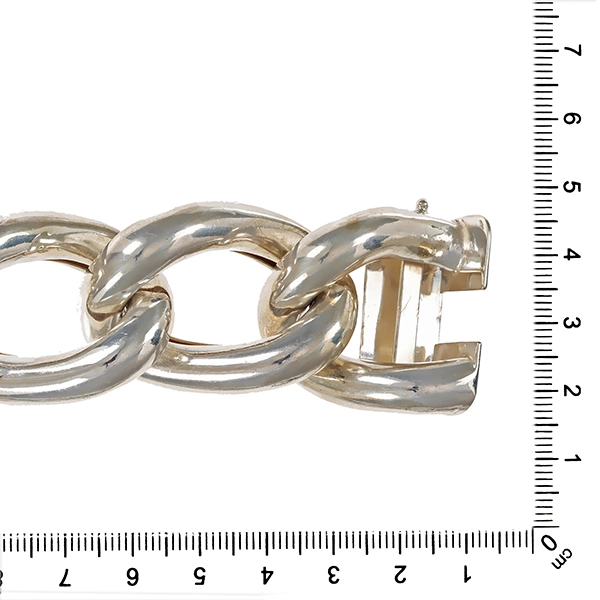 Armband, 925, Silber, Panzer-