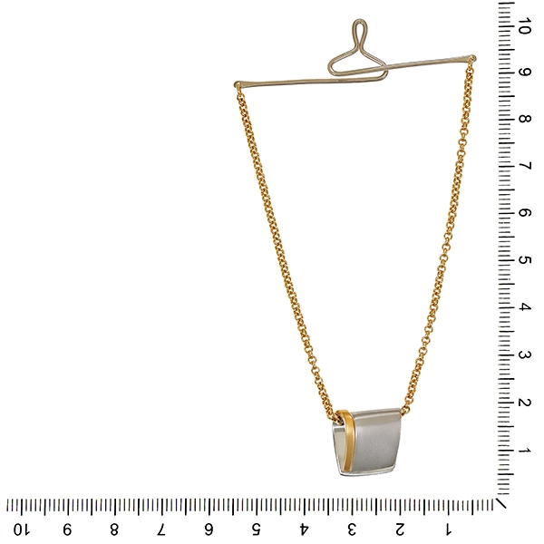 Krawattenhalter, 18K, Gelbgold, Palladium