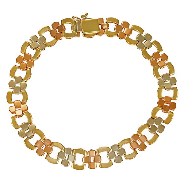 Armband, 14K, Rot-/Gelb-/Weißgold