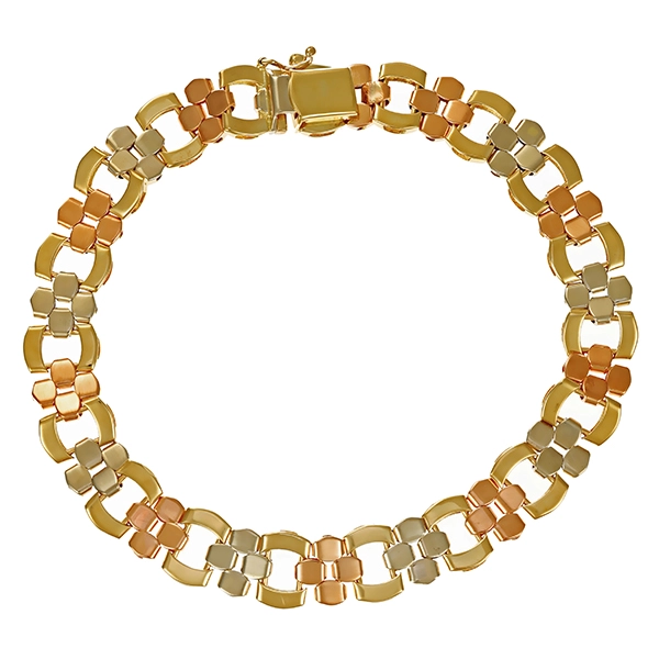 Armband, 14K, Rot-/Gelb-/Weißgold