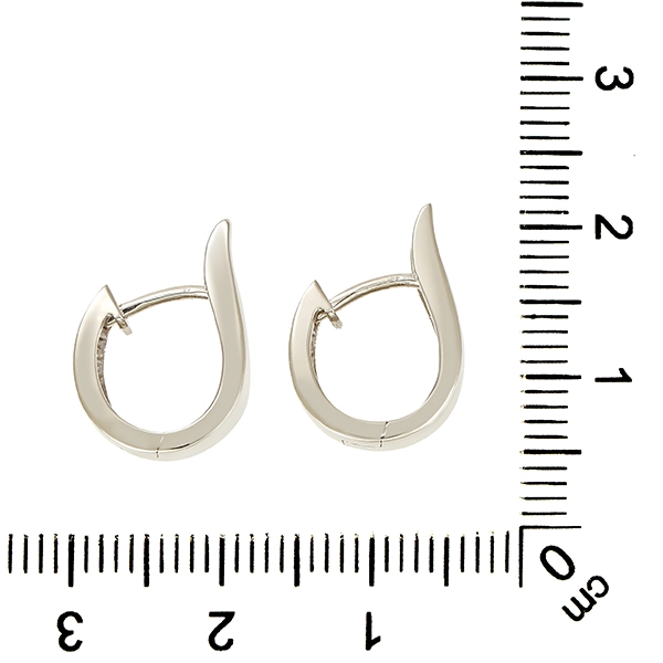 Creolen, 14K, Weißgold
