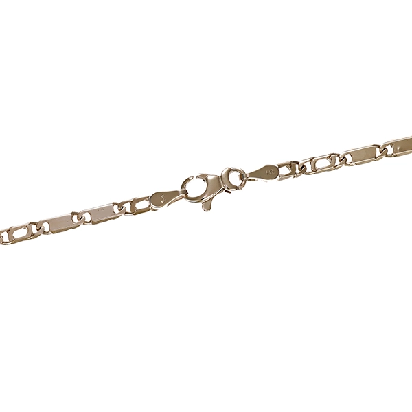 Kette, 14K, Weißgold, Fantasie-
