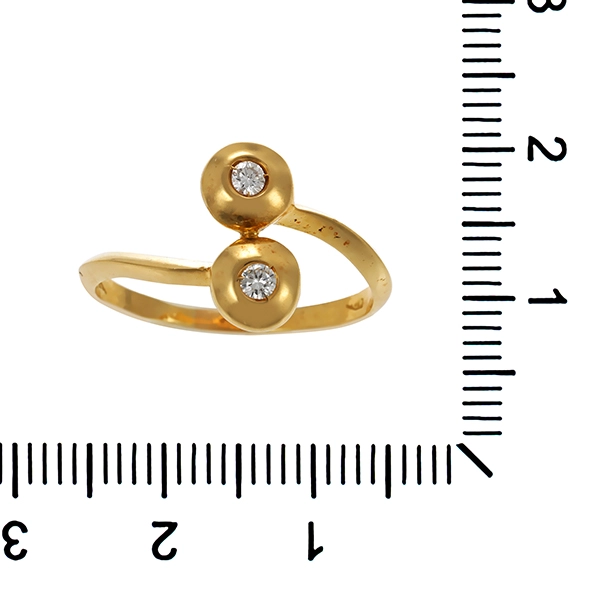Ring, 18K, Gelbgold, Brillant