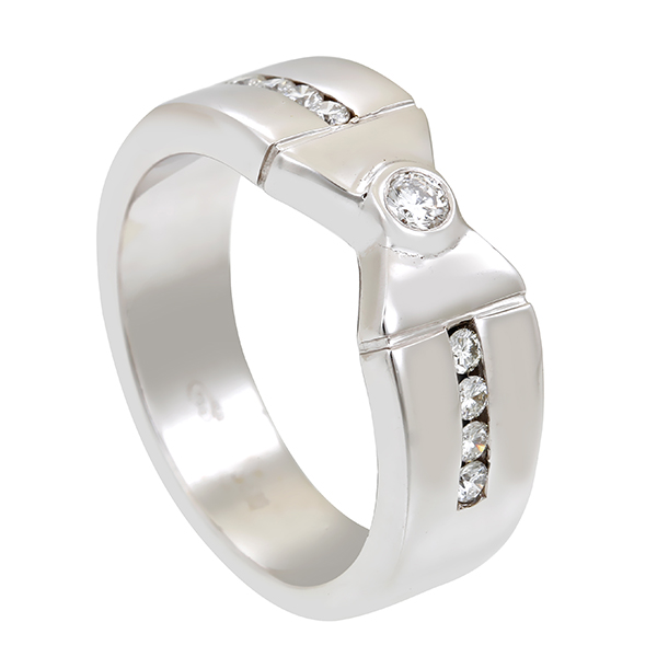 Diamantring, 18K, Weißgold, Brillanten