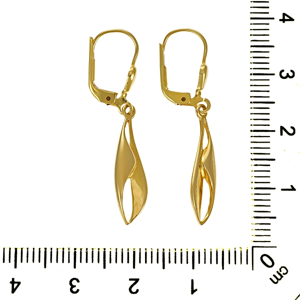 Ohrhänger, 14K, Gelbgold
