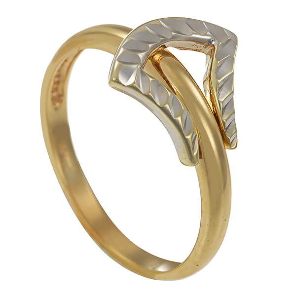 Ring, 14K, Gelb-/Weißgold