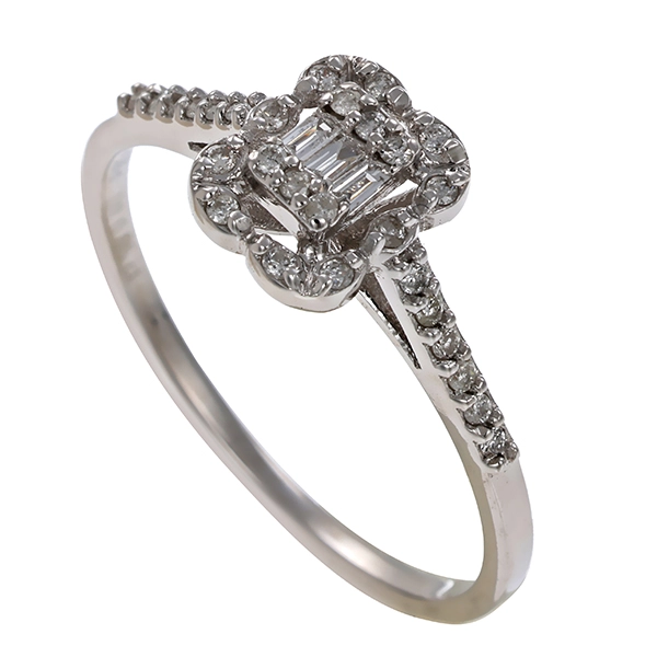 Diamantring, 18K, Weißgold, Diamanten, Brillanten