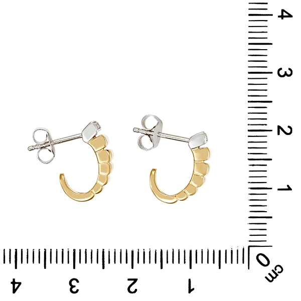 Ohrstecker, 14K, Gelb-/Weißgold, Brillanten
