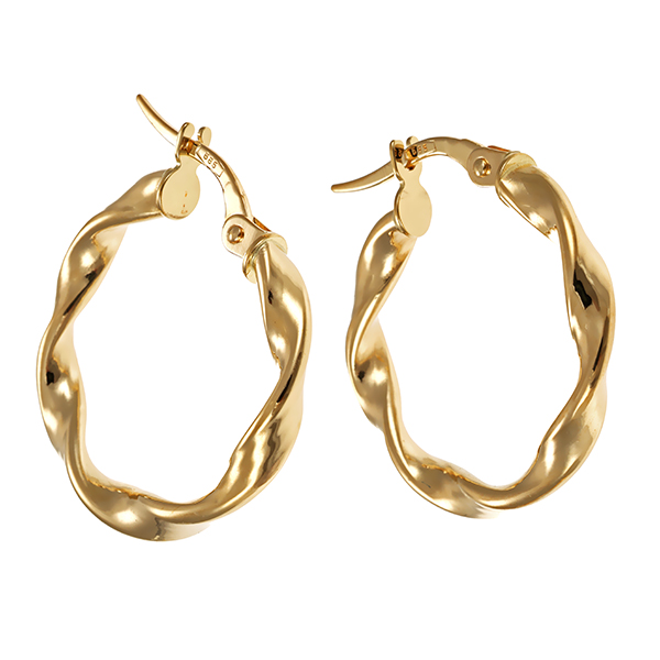 Creolen, 14K, Gelbgold