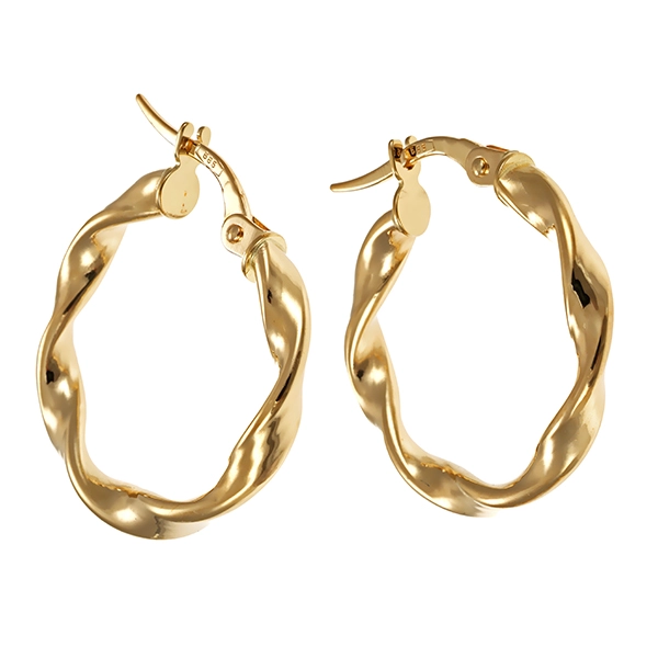 Creolen, 14K, Gelbgold