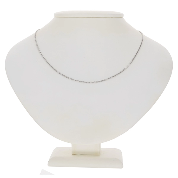 Collierkette, 14K, Weißgold