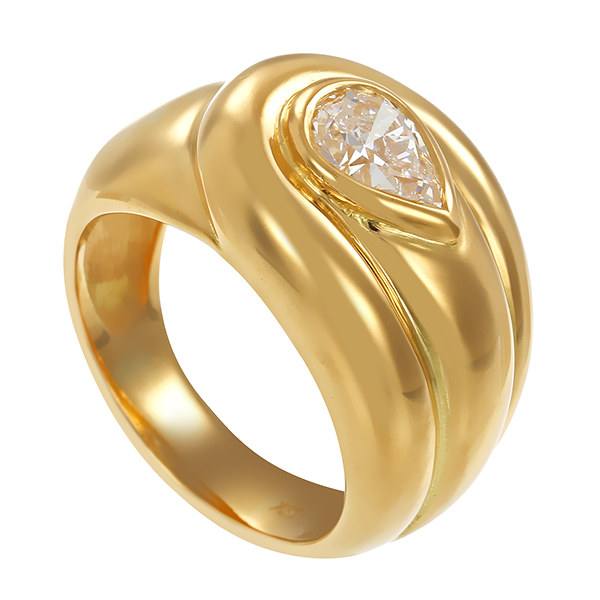 Diamantring, 18K, Gelbgold, 0,60ct