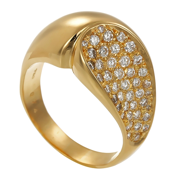 Ring, 18K, Gelbgold, Brillanten