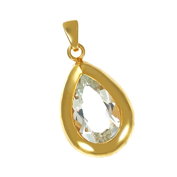 Anhänger, 14K, Gelbgold, Beryll