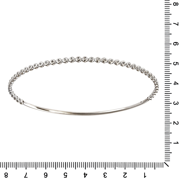 Armreif, 18K, Weißgold, Brillanten
