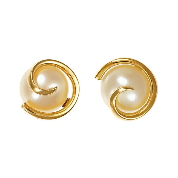 Ohrstecker, 8K, Gelbgold, Perlen