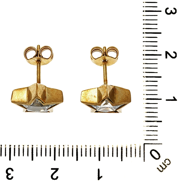 Ohrstecker, 8K, Gelbgold, Zirkonia