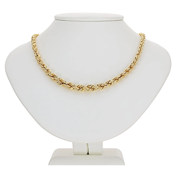 Goldkette, 14K, Gelbgold, Kordel-