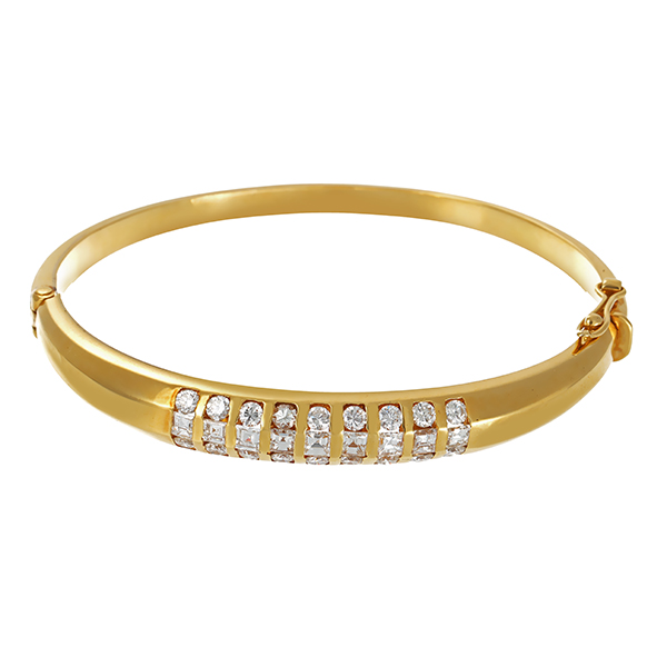 Armreif, 18K, Gelbgold, Diamant