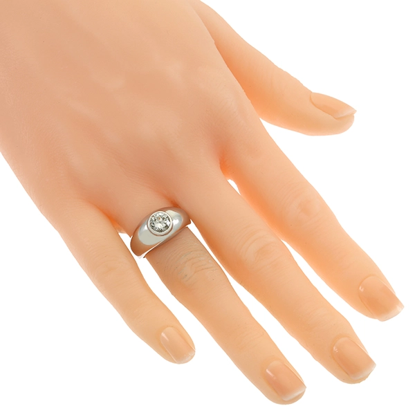 Diamantring, 18K, Weißgold, Brillant 1,014 ct