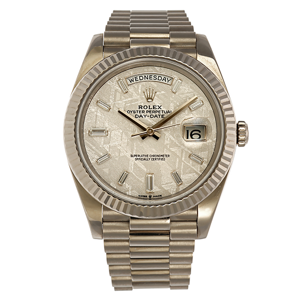 Herrenuhr Rolex Day-Date Meteorite Diamant Automatik