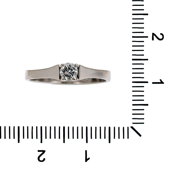 Brillantring, 14K, Weißgold, 0,20ct