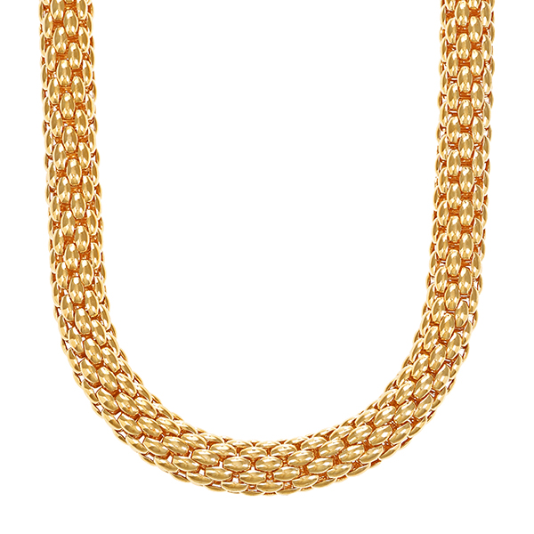 Collier, 18K, Gelbgold, FOPE