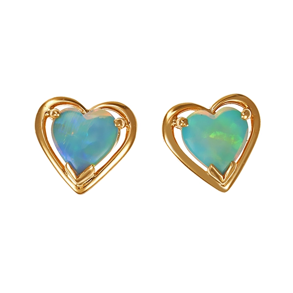 Ohrstecker, 14K, Gelbgold, Opale
