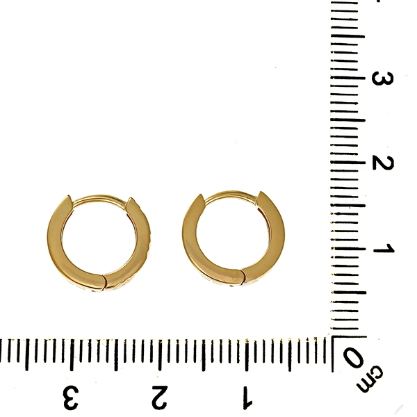 Creolen, 8K, Gelb-/Weißgold