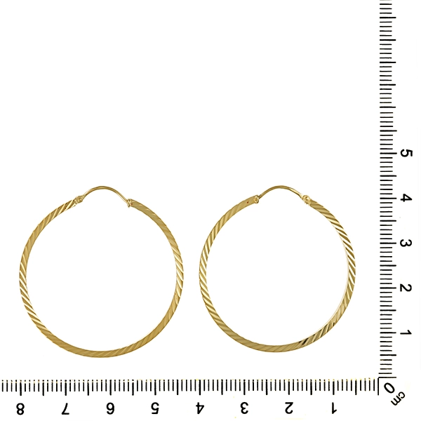 Creolen, 14K, Gelbgold