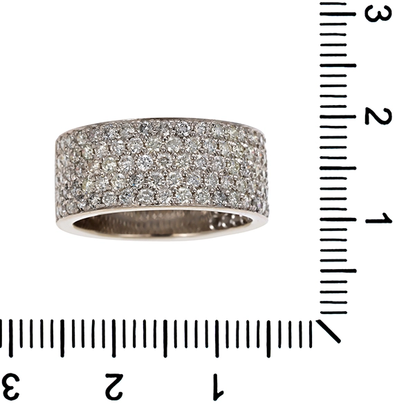 Diamantring, 18K, Weißgold, Brillanten 1,70 ct