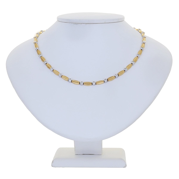 Collier, 18K, Gelb-/Weißgold, Brillanten 0,70 ct