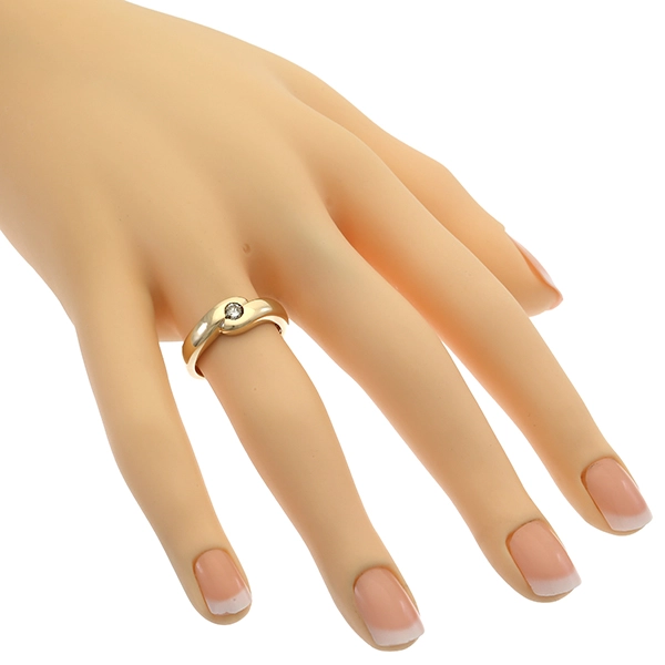 Diamantring, 14K, Gelbgold,  Brillant 0,10 ct