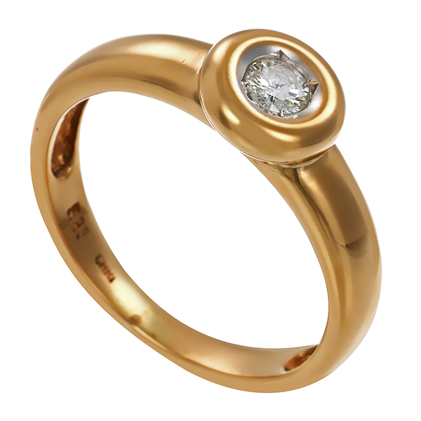 Ring, 14K, Gelb-/Weißgold