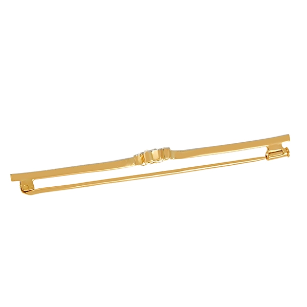 Brosche, 18K, Gelb-/Weißgold, Smaragd, Diamanten