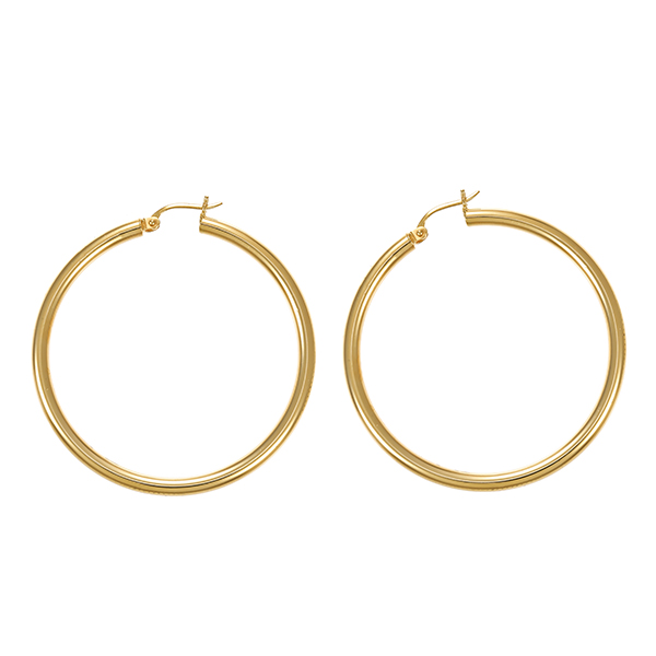 Ohrschmuck, 14K, Gelbgold, Creolen