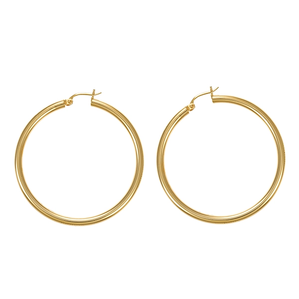 Ohrschmuck, 14K, Gelbgold, Creolen