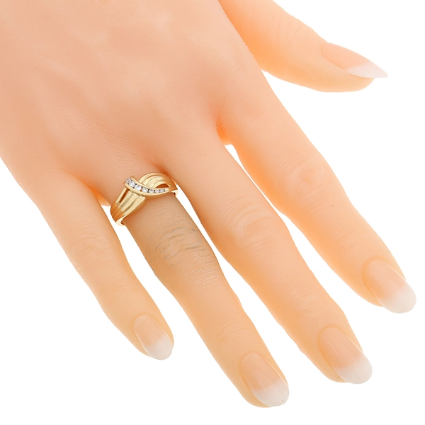 Diamantring, 14K, Gelbgold, Brillant