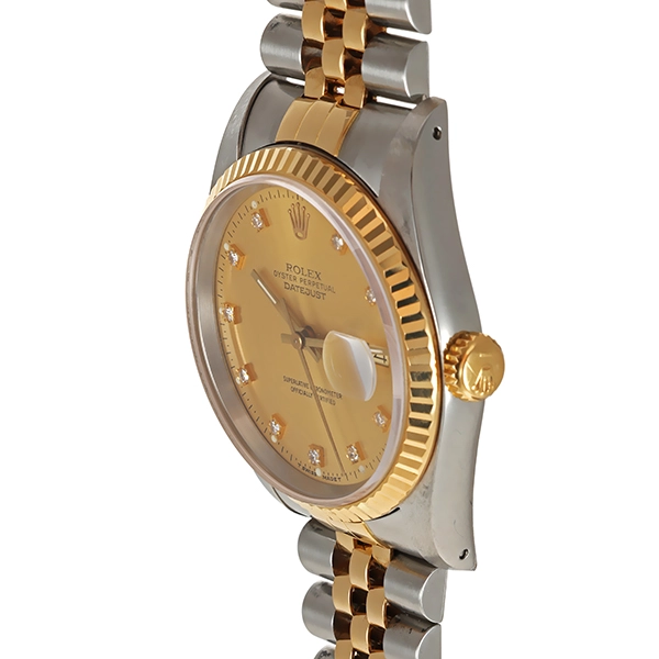 Herrenuhr, Rolex 'Datejust 36' Diamant Ziffernblatt