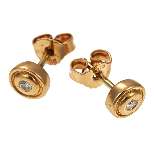 Ohrstecker, 14K, Gelbgold, Brillant